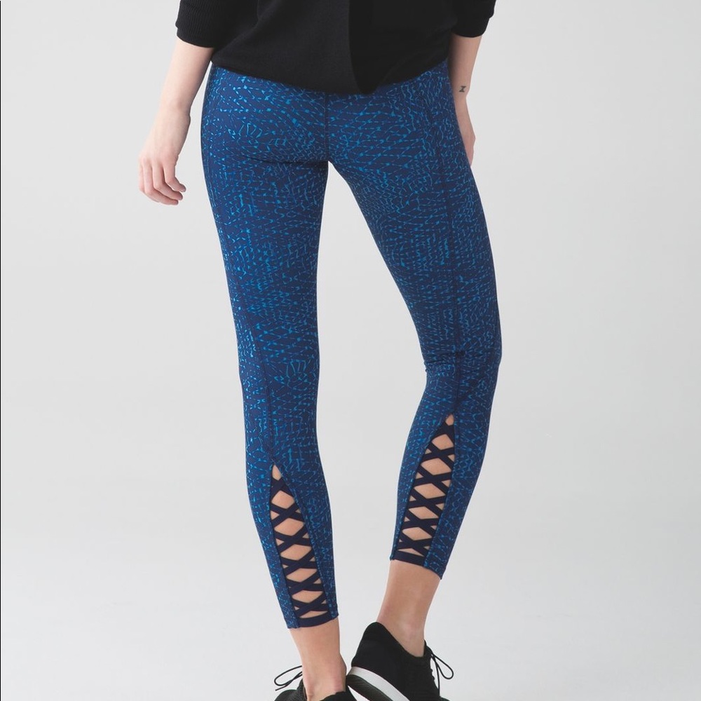 Lululemon pure practice blue leggings
